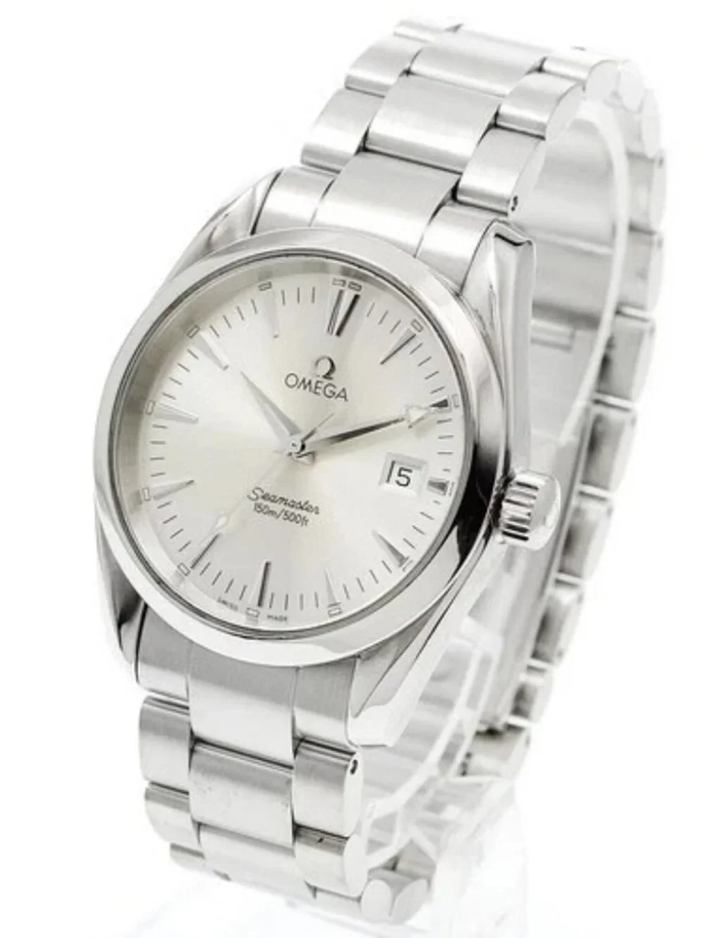 OMEGA Seamaster Aqua Terra 2518.30 Date Silver Dial Quartz Boy's Watch_950815